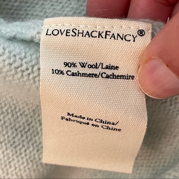 RELISTED! LoveShackFancy L Cashmere Wool Blend Tristan Drawstring Tassel Pants - Picture 15 of 17